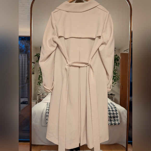 Brushed-finish twill trench coat Size 12 - Limited Time Sale - Picture 6 of 9